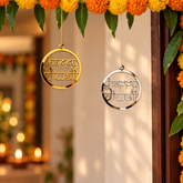 Acrylic happy diwali shape mirror -9