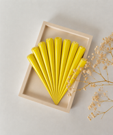 Yellow Ceramic Cone For Art (F-1053)