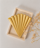Golden Ceramic Cone For Art (F-1062)