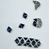Silver Triangle Mirror for Lippan Art, Border Work & DIY Crafts Ex-62