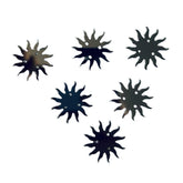 Silver & golden Acrylic Radiant Sun Wheel Mirror for Fabric Embroidery( with holes ) A-215