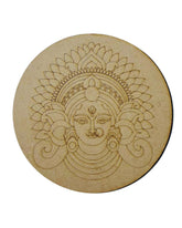 MDF Premarked round durga maa-439