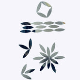 Limited Edition Silver Eye Shape Craft Mirror Pieces for Lippan Art, - Ex-63