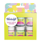 Fevicryl Pastel Acrylic Colours Kit – 6 Soft Pastel Shades-673