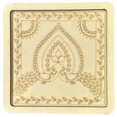 Premarked Peacock Design MDF Base for Lippan Art-722