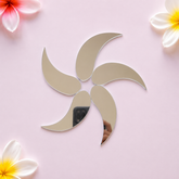 Spiral Leaf Shape Silver Mirror for Lippan Art & DIY Craft BF-2