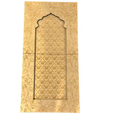 Premarked MDF Jharokha Wall Decor Frame Set with Mirror Design for Lippan Art-720