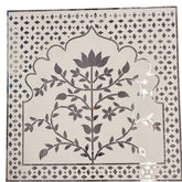 Lotus Tree Jharokha Mirror Work (Ready Piece)4*4 feet - BAPS-41
