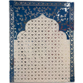 Lotus Jharokha with Floral Vine Mirror Work (Ready Piece)3*4feet-4*5feet - BAPS-36-37