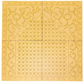 Floral Lotus Jharokha Premarked MDF (with Mirror) - 845
