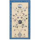 Floral Vase Mirror Work Decorative Panel (Ready Piece) 24*48 inch- BAPS-45