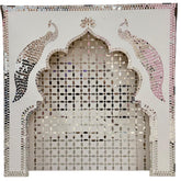Peacock Arch Mirror Work MDF Backdrop (Ready Piece)36 * 36 INCH - BAPS-72
