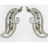 Peacock Feather Mirror Work Decorative Design - 1379
