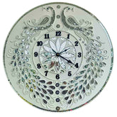 Royal Peacock MDF Wall Clock Base for Lippan Art, Mandala & DIY Mirror Work Craft-775