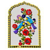 Bird & Floral Design Premarked MDF Jharokha with mirrors - 626