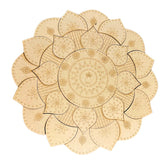 Round Decorative Rangoli cutout (with mirrors)-604
