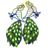 Decorative Peacock Pair Mirror Wall Hanging Set-790