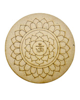 MDF Premarked Round Om Rangoli-409