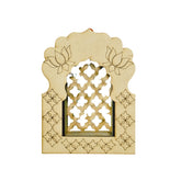 Mdf jharokha candle holder with mirrors - 541