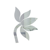 Fancy Lotus shape silver mirror (1287 - KM)