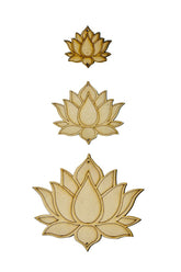 MDF Premarked lotus cutouts (with hole)-453