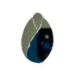 Fancy Rose shape silver mirror (1418)