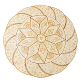 Premarked Peacock Design Rangoli MDF Board With Mirror-635