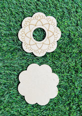 Mdf fancy shape candle holder-237