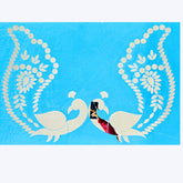 Big Size Peacock Mirror Stencil for Lippan Art – Event & Wall Decor-1397