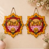 MDF Premarked Shubh-Labh Lotus cutout-269