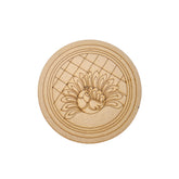 MDF Premarked Round Peacock shape-364