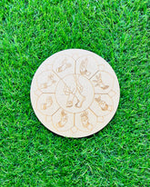 MDF Premarked Round Foot shape-320