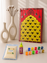 Decorative Premarked Lotus panel (with mirrors)-526 Mosaic kit-1633