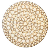 Floral Mandala MDF Tea Coaster Base Lippan Art-784