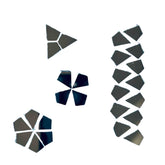 Geometric Triangle Mirror Craft Set for Lippan Art & DIY Decorations-1409