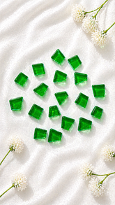 Irregular Shape Green Colour Mosaic Tiles-581