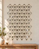 Ready-Made Lotus Mirror Wall Decor on Transparent Sheet for Lippan Art ST-44