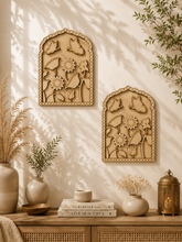 Lotus Butterfly Jharokha MDF Base for Lippan Art-624