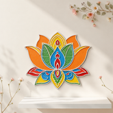 Premarked Lotus Shape MDF Board for Lippan Art-688