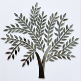 Tree Design Silver Mirror for Lippan Art & DIY Craft -831