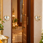 Ready Made Mirror Lotus Wall Décor ST-33