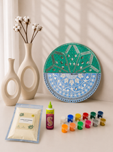 Premarked Decorative Round MDF Cutout with Mirror-660