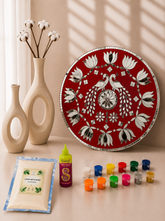 Decorative peacock Round mdf (with mirrors)-461 Mosaic kit-1618