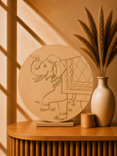 MDF Premarked Round Elephant-94