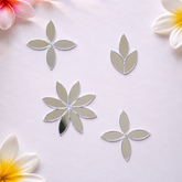 Floral Petal Shape Mirror Set for Lippan Art & Layered Flower Designs-Ex-53