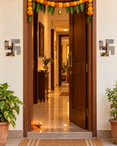 Ready Made Mirror Swastik Wall Décor ST-30
