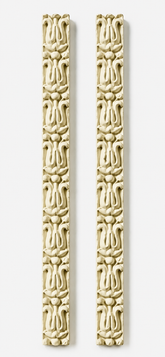 Lotus Pattern Clay Border Strips for Lippan Art & DIY Décor 7 inch- CLAY BORDER 11