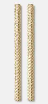 Braided Rope Pattern Clay Border Strips for Lippan Art 7 inch - CLAY BORDER 15