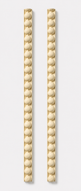 Round Bead Pattern Clay Border Strips for Lippan Art 7 inch - CLAY BORDER 17