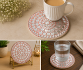 Floral Mandala MDF Tea Coaster Base Lippan Art-784